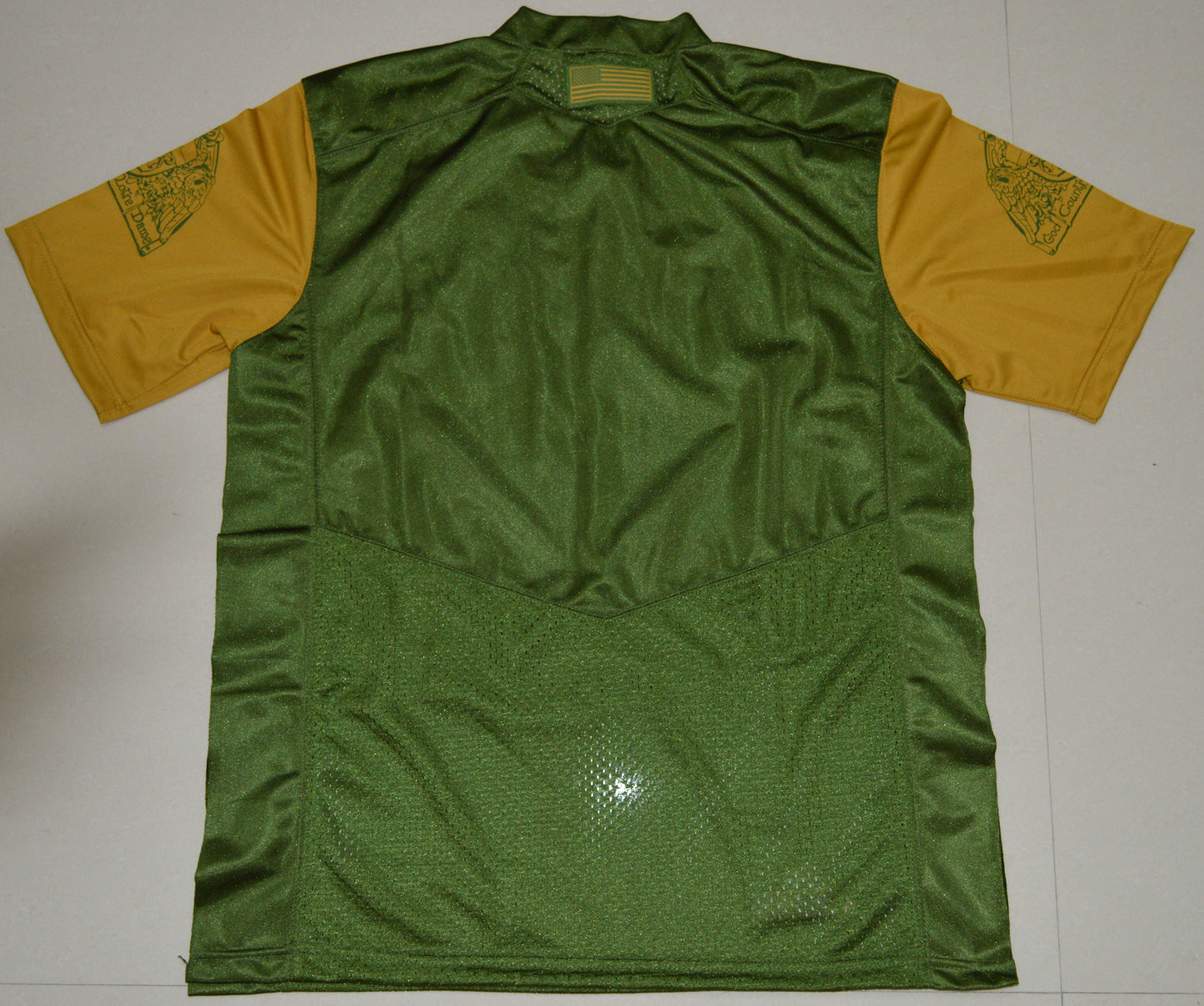 Norte Dame Blank Green Back College Football Jersey football jersey product view 1