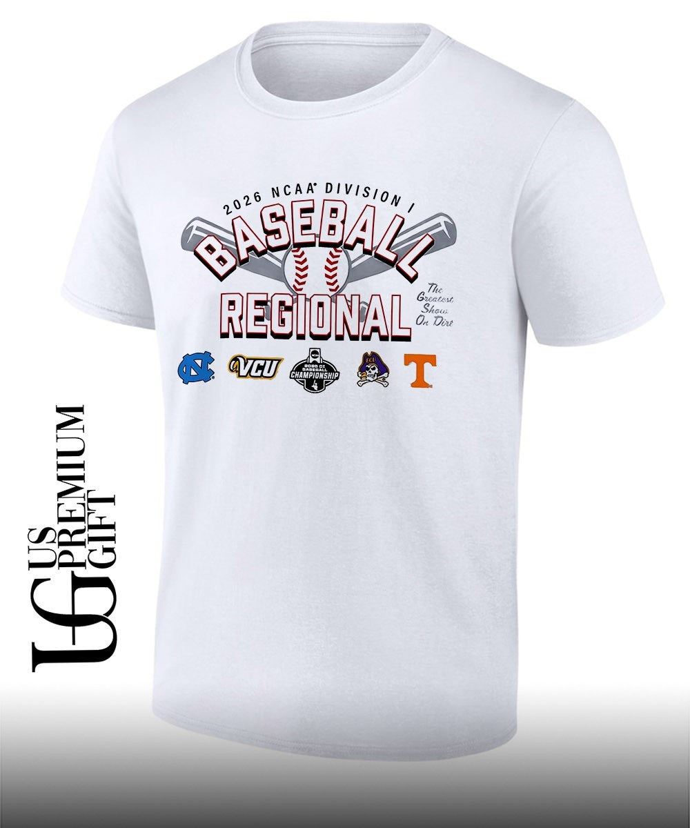 North Carolina Tar Heels and VCU Rams and East Carolina Pirates Tennessee Volunteers 2026 NCAA Division I Baseball Regional Championship shirt - T-Shirt, Sweatshirt, Hoodie