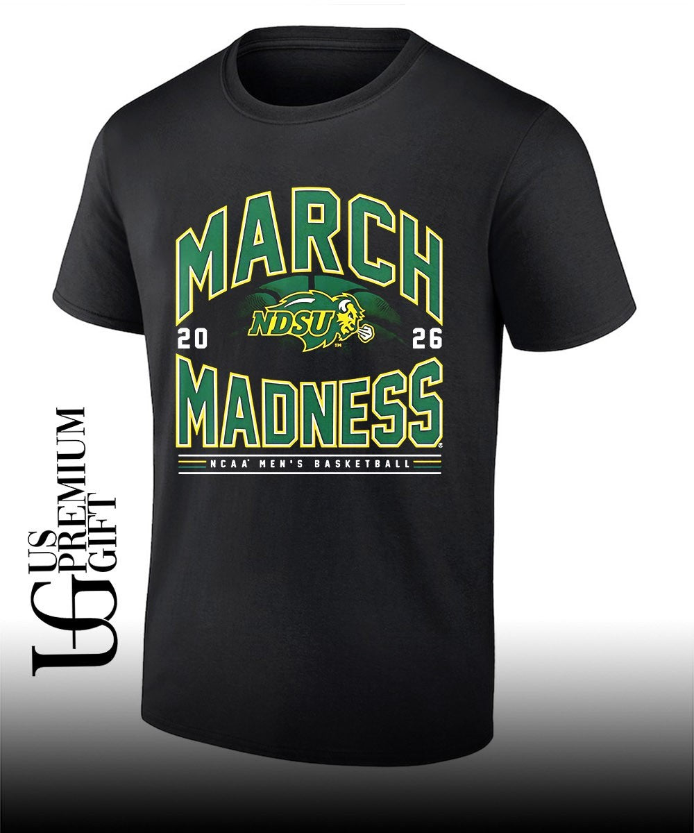 North Dakota State Bison Mens basketball 2026 NCAA March Madness shirt Unisex T-shirt, Sweatshirt, Hoodie, Long Sleeve Tee - T-Shirt, Sweatshirt, Hoodie