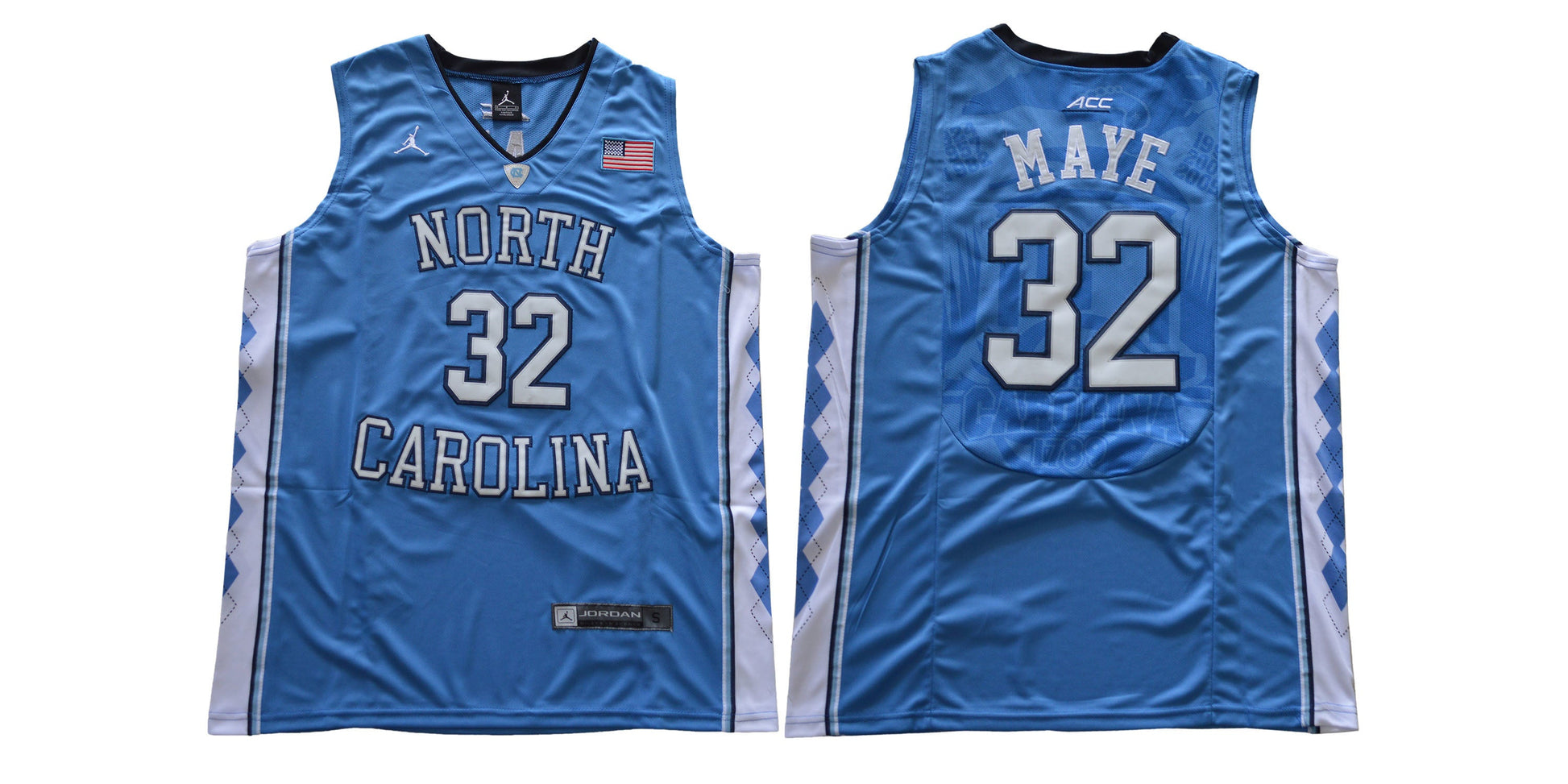 North Carolina 32 Maye Blue College Football Jersey football jersey product view 1