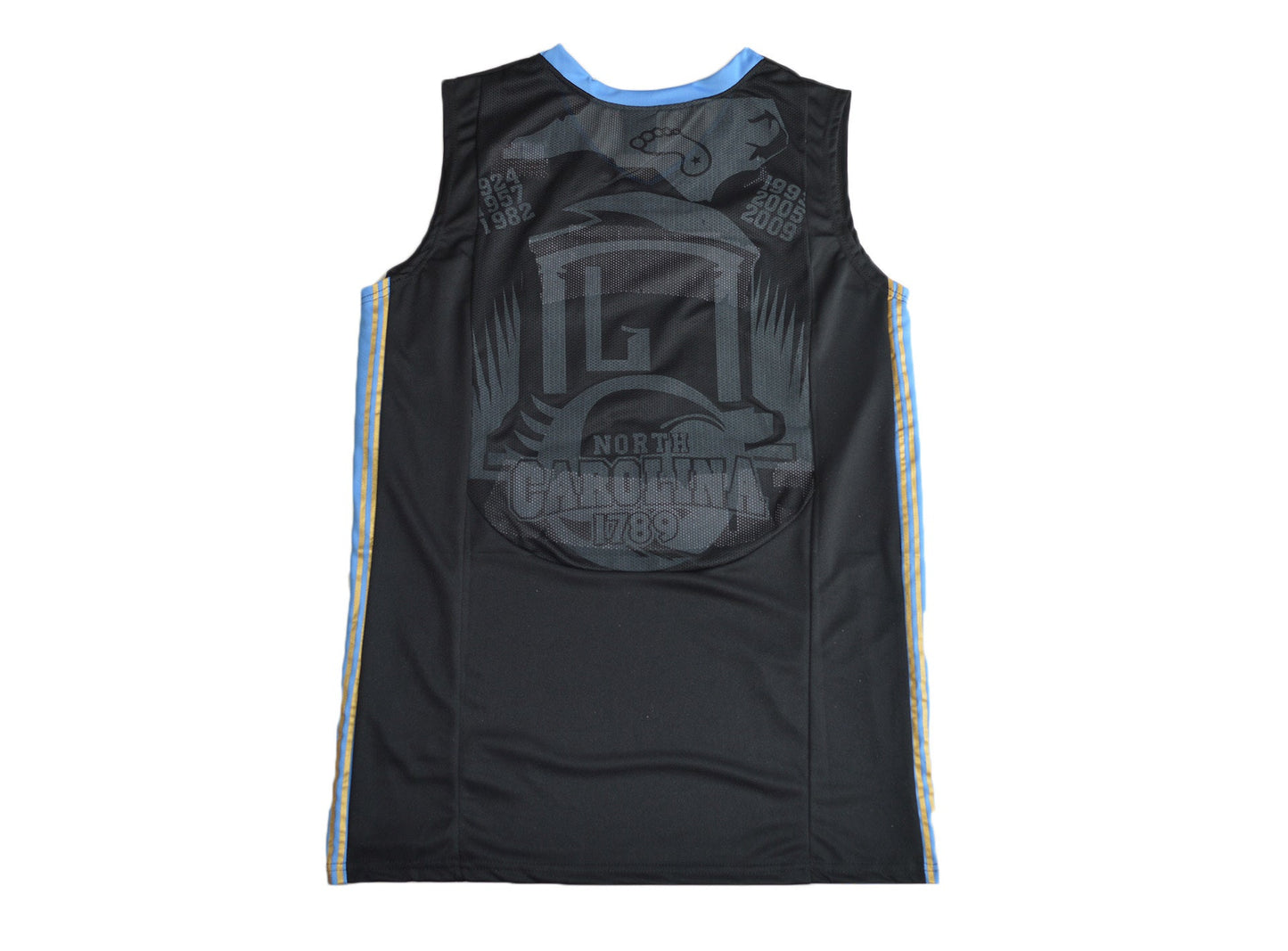 North Carolina Black Back College Football Jersey football jersey product view 1