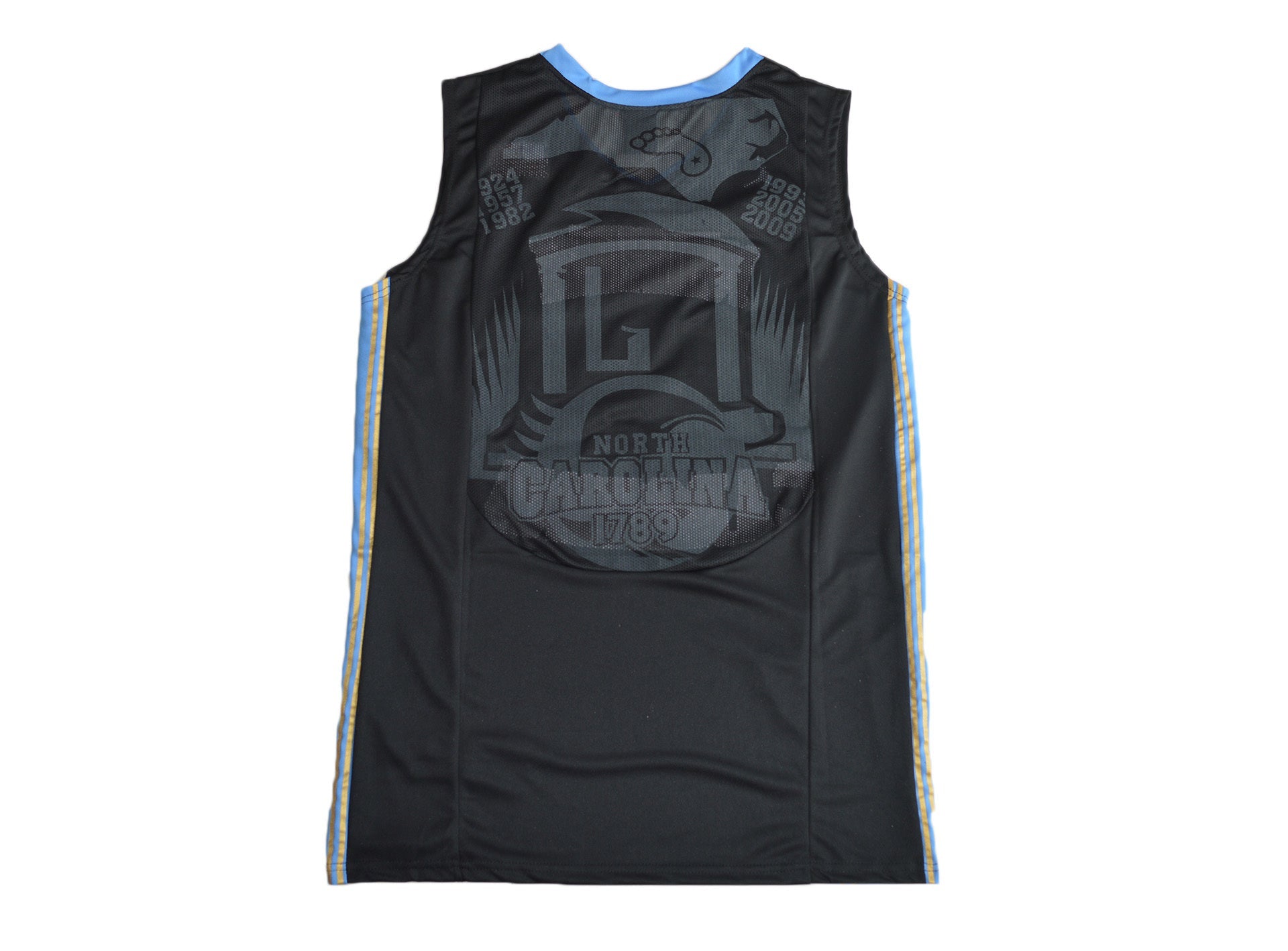 North Carolina Black Back College Football Jersey football jersey product view 1