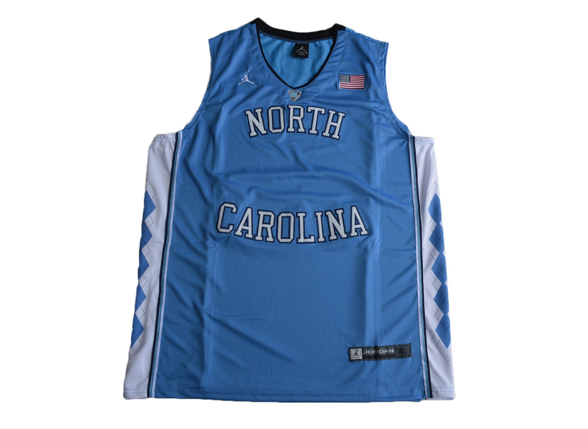 North Carolina Blue Front College Football Jersey football jersey product view 1