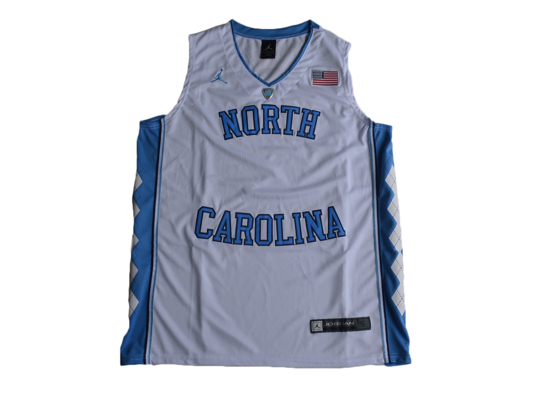 North Carolina White Front College Football Jersey football jersey product view 1