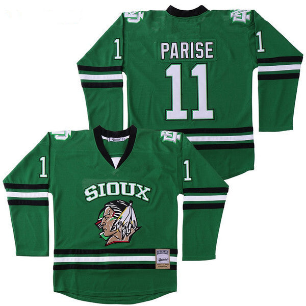 North Dakota Fighting Sioux 11 Zach Parise Style 2 College Football Jersey football jersey product view 1