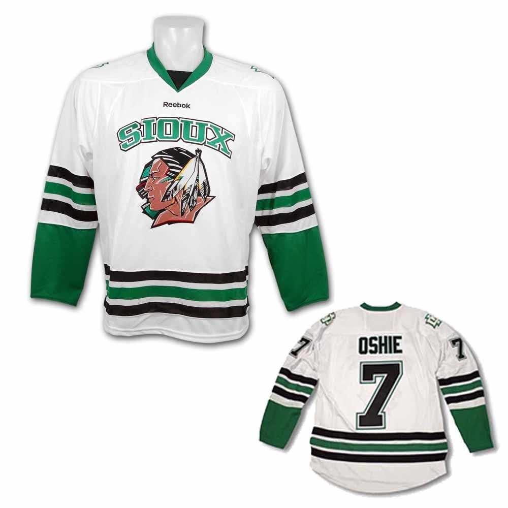 North Dakota Fighting Sioux 7 TJ Oshie College Football Jersey football jersey product view 1