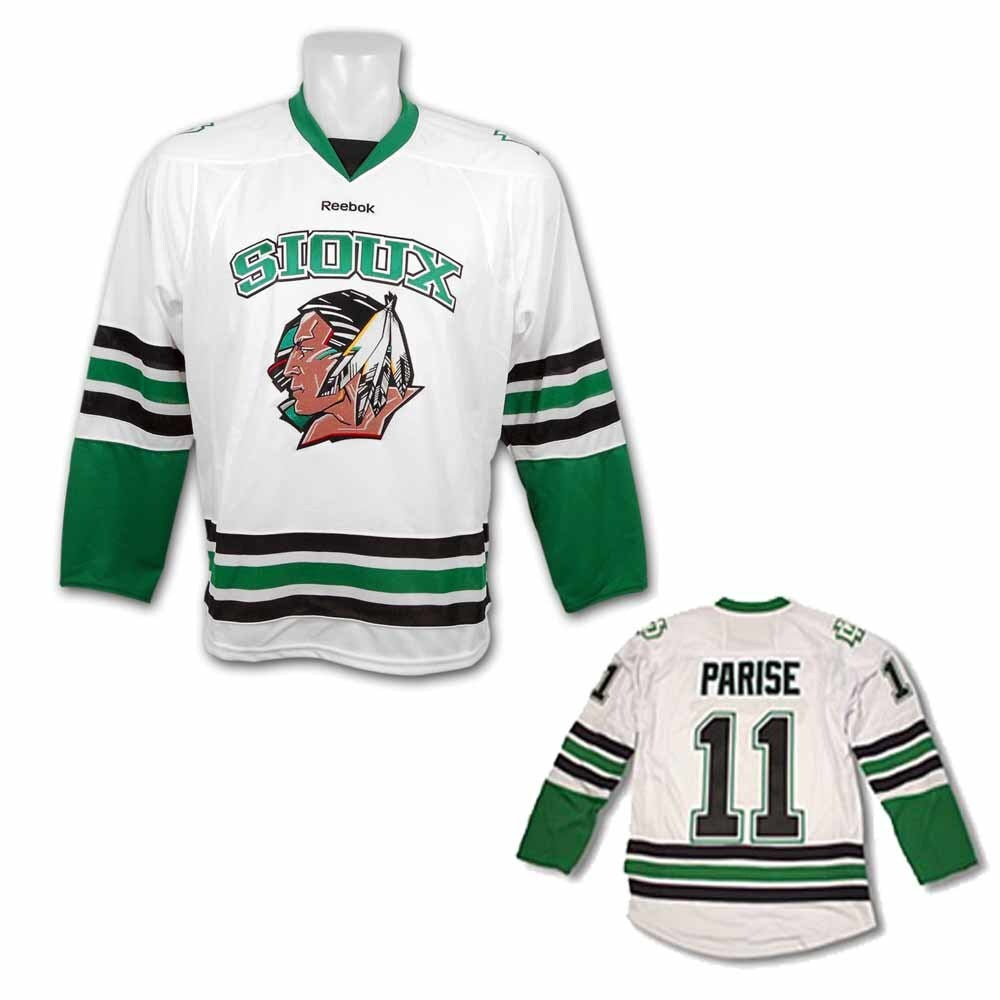 North Dakota Fighting Sioux #11 Zach Parise College Football Jersey football jersey product view 1