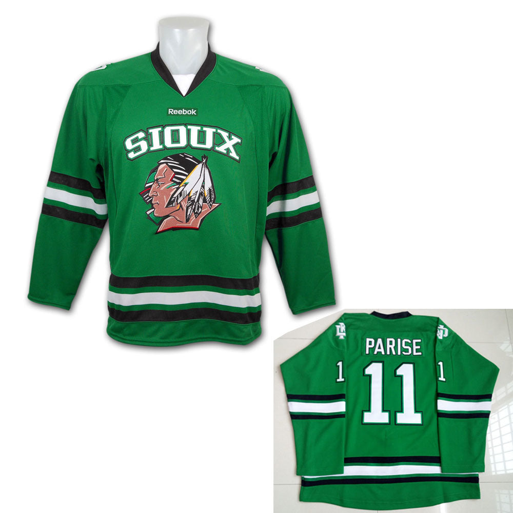 North Dakota Fighting Sioux #11 Zach Parise 2 College Football Jersey football jersey product view 1