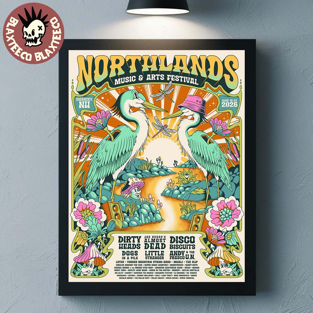 Northlands Music And Arts Festival 2026 Swanzey New Hampshire Full Lineup Event Poster From June 19 To 21 2026 Poster Canvas - T-Shirt, Sweatshirt, Hoodie