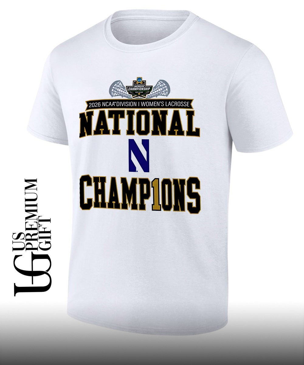 Northwestern University Division I NCAA Womens Lacrosse National Champions 2026 shirt Unisex T-shirt, Sweatshirt, Hoodie, Long Sleeve Tee - T-Shirt, Sweatshirt, Hoodie