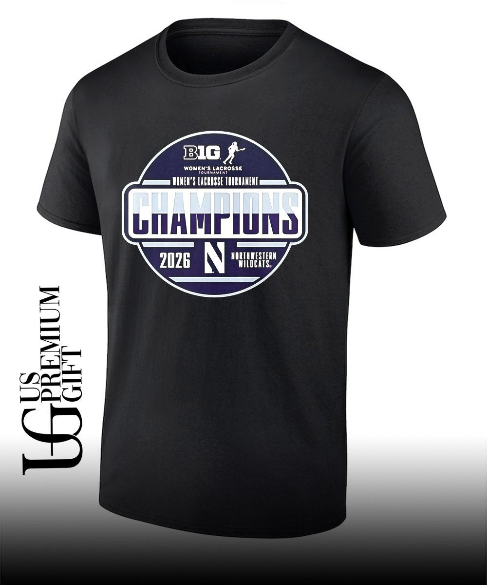 Northwestern Wildcats 2026 Big Ten Womens Lacrosse Tournament Champions Locker Room shirt - T-Shirt, Sweatshirt, Hoodie