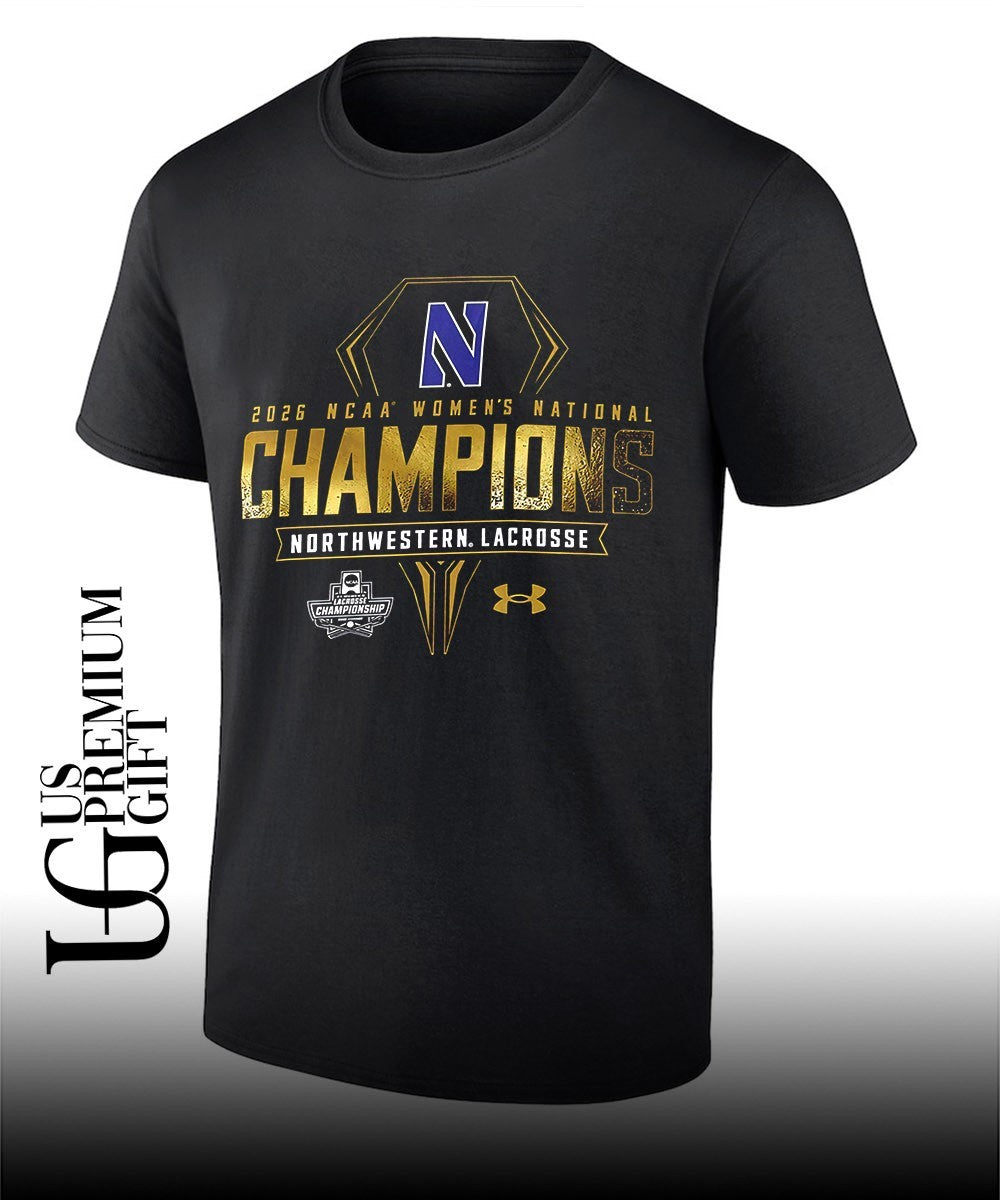 Northwestern Wildcats 2026 NCAA Womens Lacrosse National Champions shirt Unisex T-shirt, Sweatshirt, Hoodie, Long Sleeve Tee - T-Shirt, Sweatshirt, Hoodie