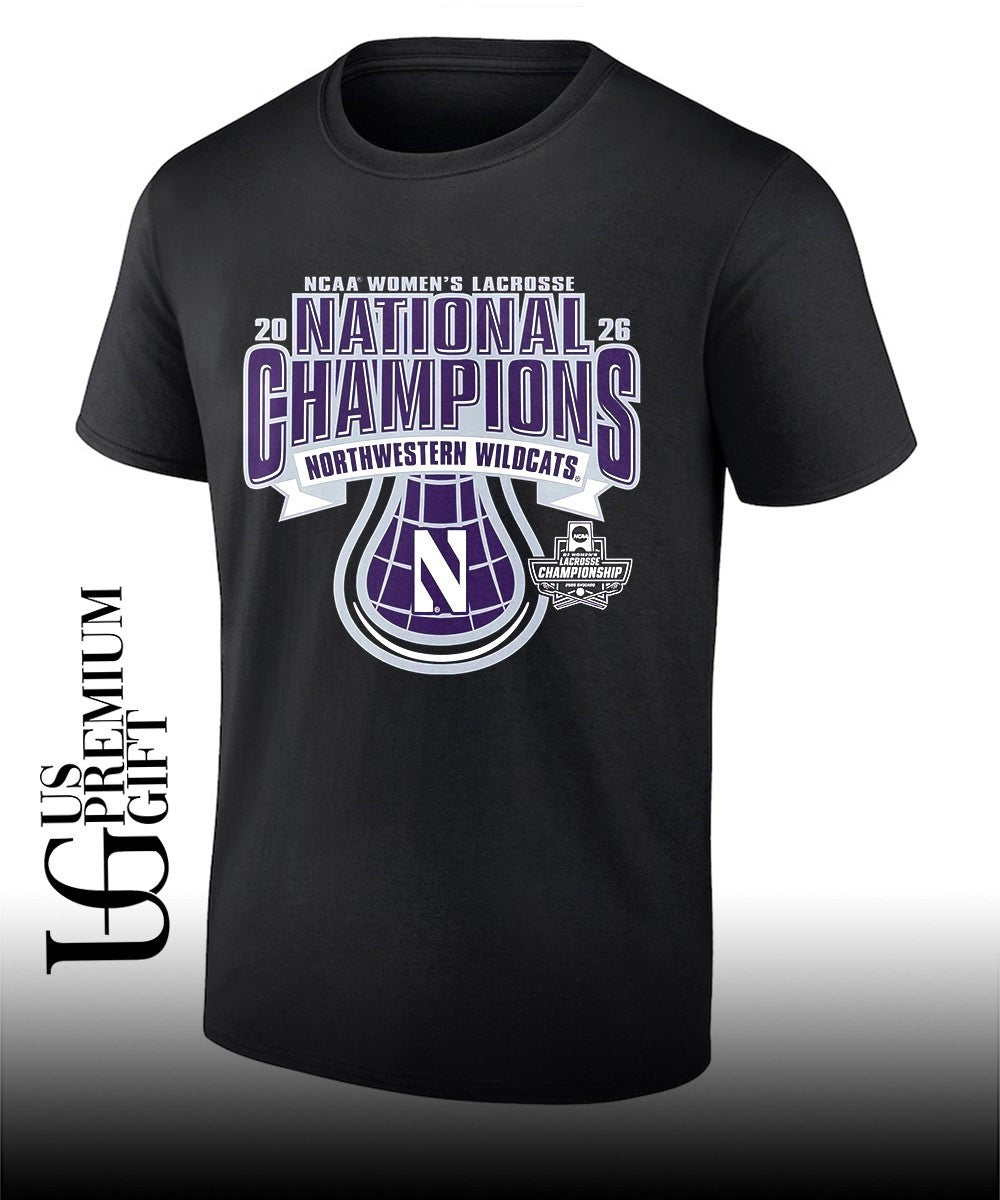 Northwestern Wildcats NCAA Division I Womens Lacrosse National Champions 2026 shirt Unisex T-shirt, Sweatshirt, Hoodie, Long Sleeve Tee - T-Shirt, Sweatshirt, Hoodie