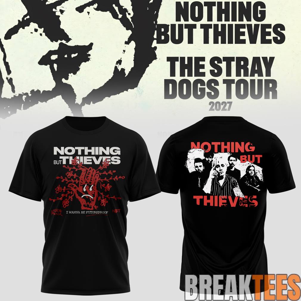 Nothing but Thieves Stray Dogs Broken Frequency Tour 2026 Shirt Unisex T-shirt, Sweatshirt, Hoodie, Long Sleeve Tee - T-Shirt, Sweatshirt, Hoodie