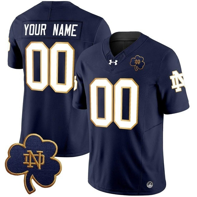 Notre Dame Fighting Irish ACTIVE PLAYER Custom Navy 2025 F.U.S.E. Vapor Limited V3 College Football Jersey football jersey product view 1