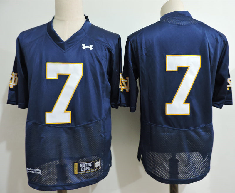 Notre Dame Fighting Irish #7 College Football Jersey football jersey product view 1