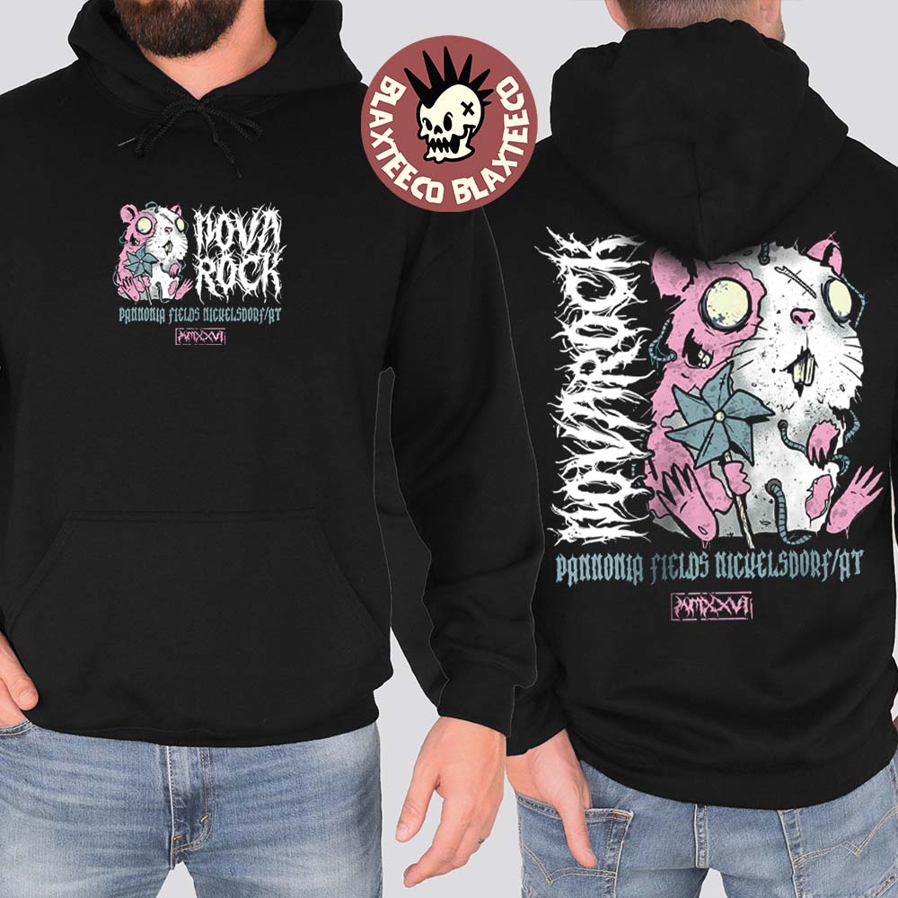 Nova Rock 2026 Festival Merch In Nickelsdorf Austria At Pannonia Fields From 11 To 14 June 2026 Chaos Hammy Hoodie - T-Shirt, Sweatshirt, Hoodie