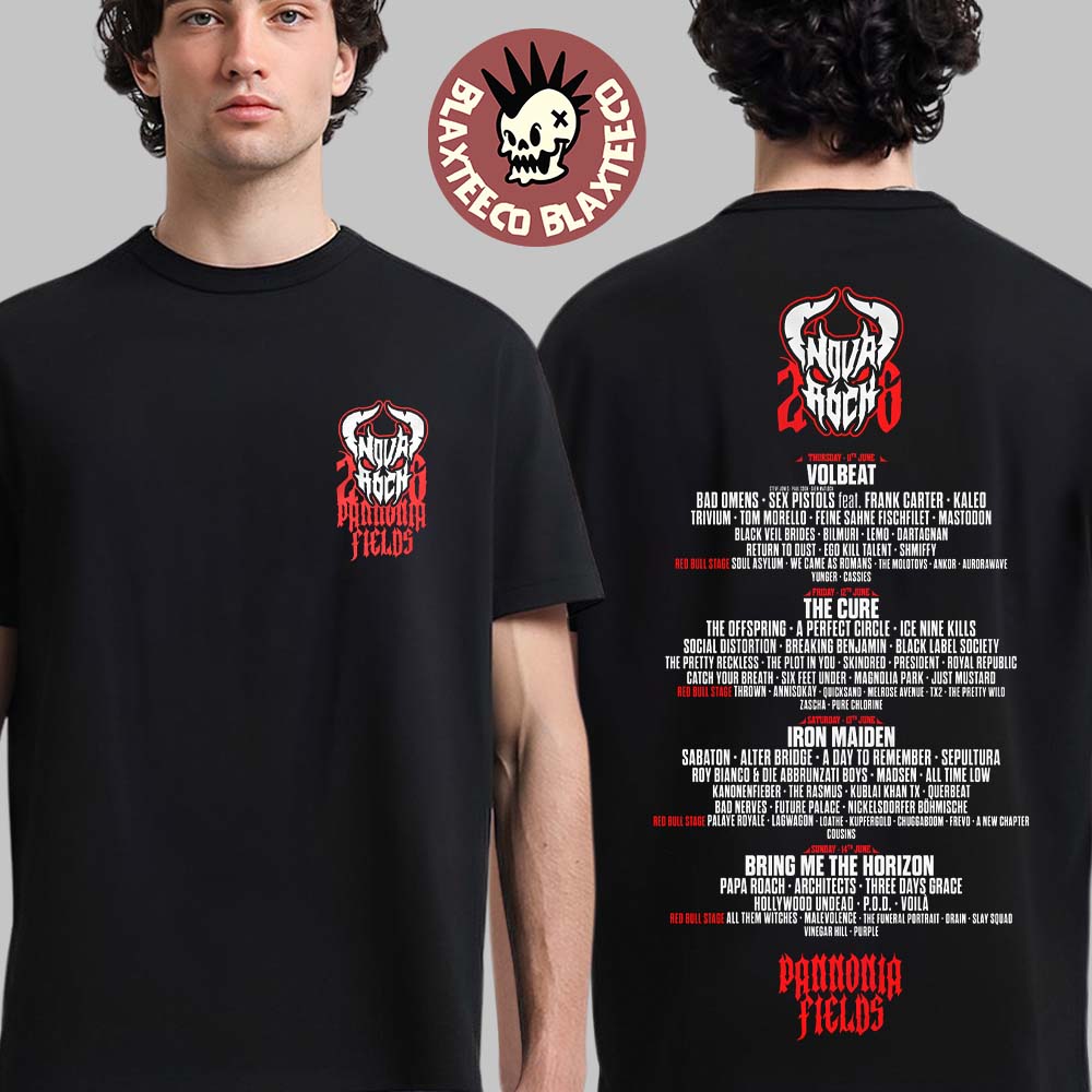 Nova Rock 2026 Festival Merch In Nickelsdorf Austria At Pannonia Fields From 11 To 14 June 2026 Deamon T-Shirt - T-Shirt, Sweatshirt, Hoodie