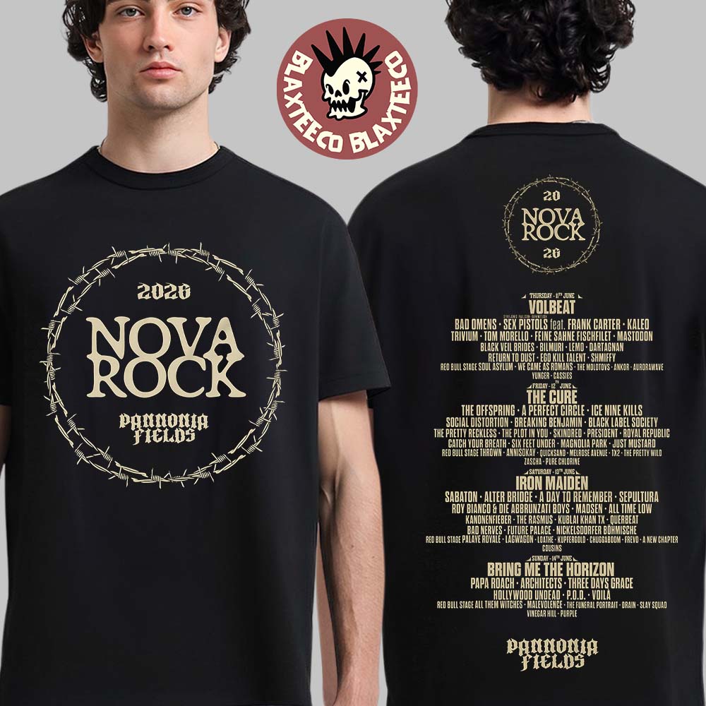 Nova Rock 2026 Festival Merch In Nickelsdorf Austria At Pannonia Fields From 11 To 14 June 2026 Nova Circle T-Shirt - T-Shirt, Sweatshirt, Hoodie