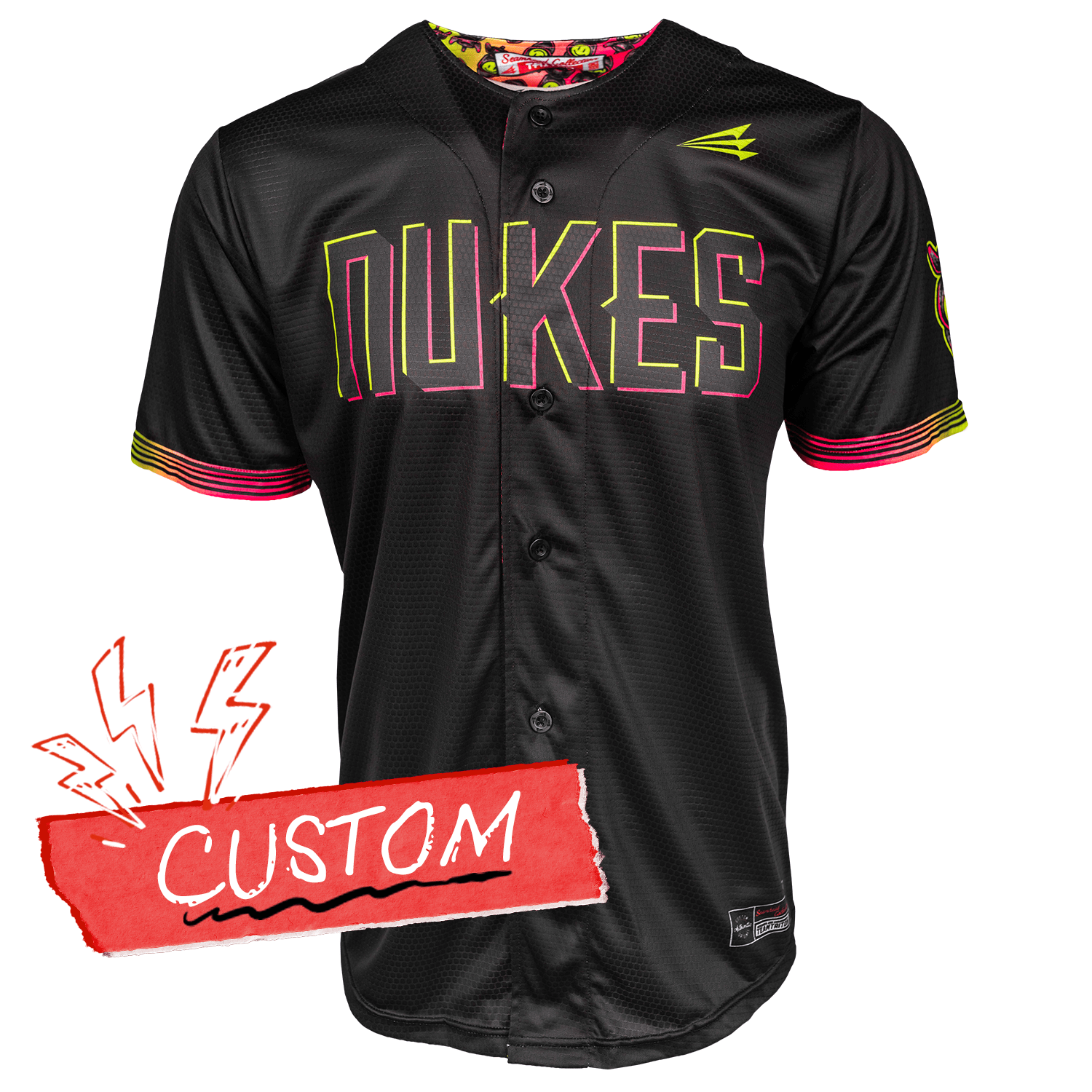 Nukes Lifestyle Baseball Jersey *CUSTOM* baseball jersey product view 1