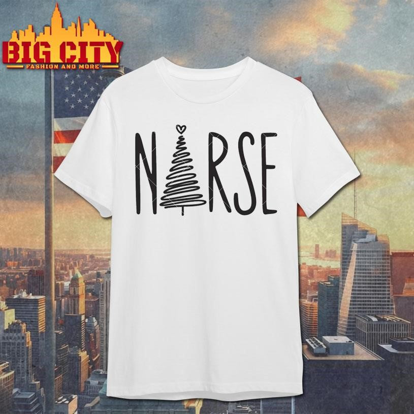 Nurse Christmas Tree Shirt Unisex T-shirt, Sweatshirt, Hoodie, Long Sleeve Tee - T-Shirt, Sweatshirt, Hoodie
