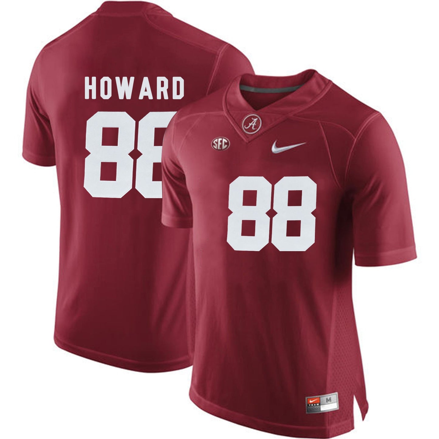 O.J. Howard 88 Crimson College Football Jersey football jersey product view 1