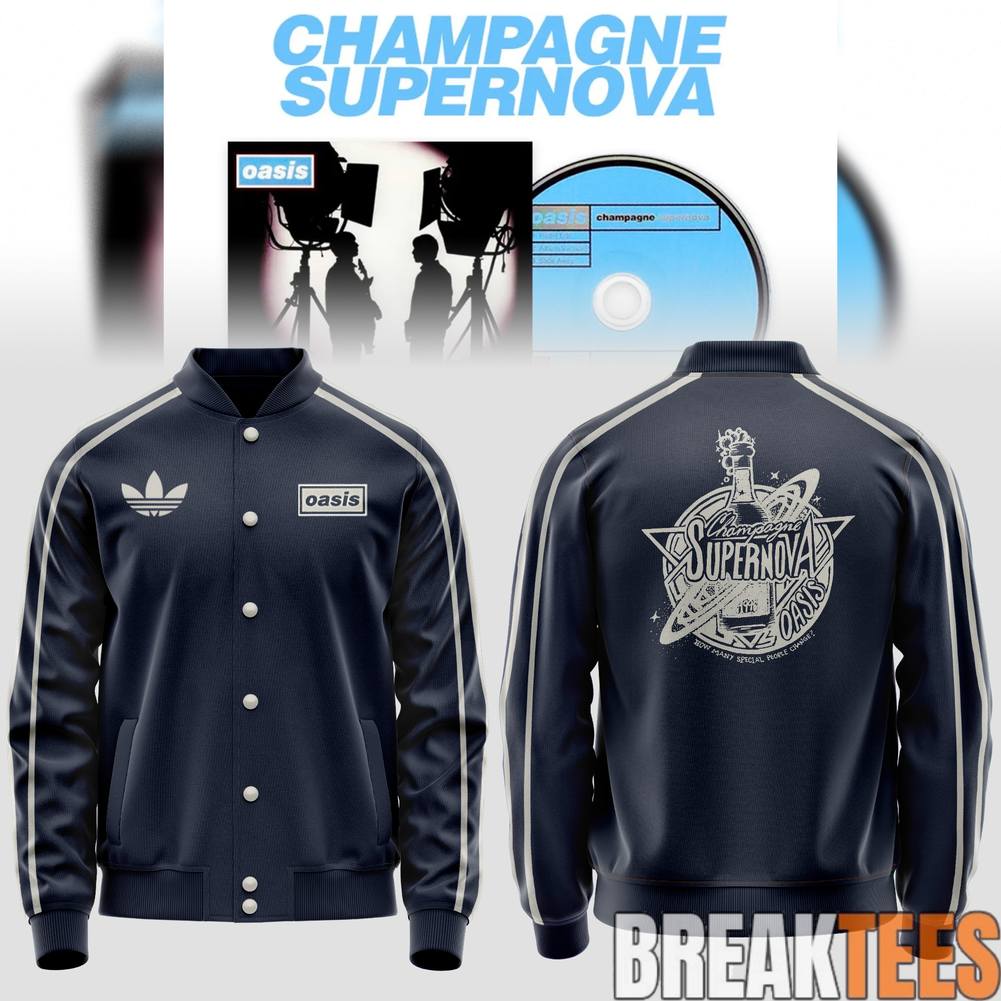 OASIS 30 years of Champagne Supernova Exclusive Bomber Jacket Unisex T-shirt, Sweatshirt, Hoodie, Long Sleeve Tee - T-Shirt, Sweatshirt, Hoodie