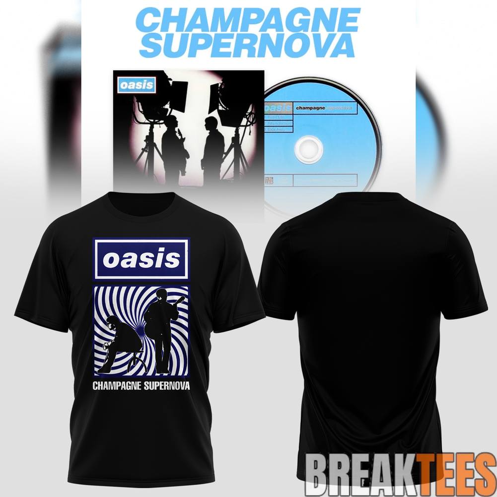 OASIS 30 years of Champagne Supernova Shirt Unisex T-shirt, Sweatshirt, Hoodie, Long Sleeve Tee - T-Shirt, Sweatshirt, Hoodie
