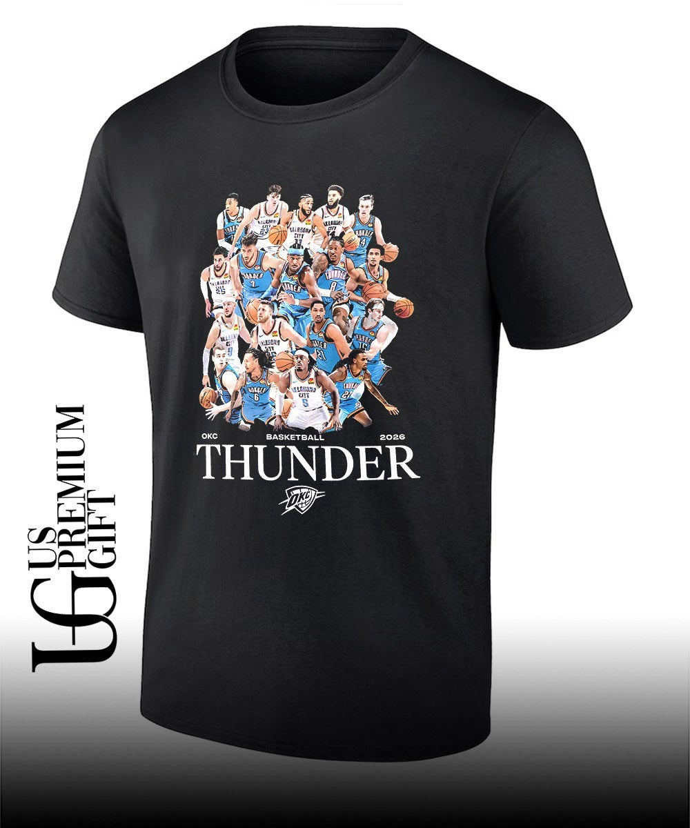 OKC Thunder basketball Team 2026 Playoffs shirt Unisex T-shirt, Sweatshirt, Hoodie, Long Sleeve Tee - T-Shirt, Sweatshirt, Hoodie