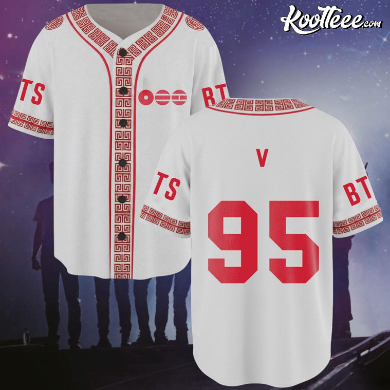 OT7 Reunion Traditional BTS World Tour Arirang Album Baseball Jersey baseball jersey product view 2