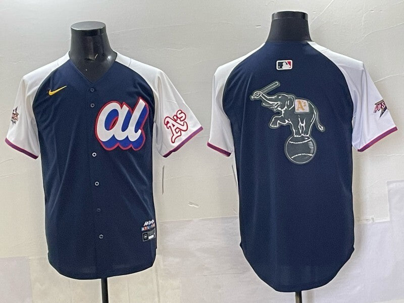 Oakland Athletics Athletics 25 All-Star Style 3 Baseball Jersey baseball jersey product view 1