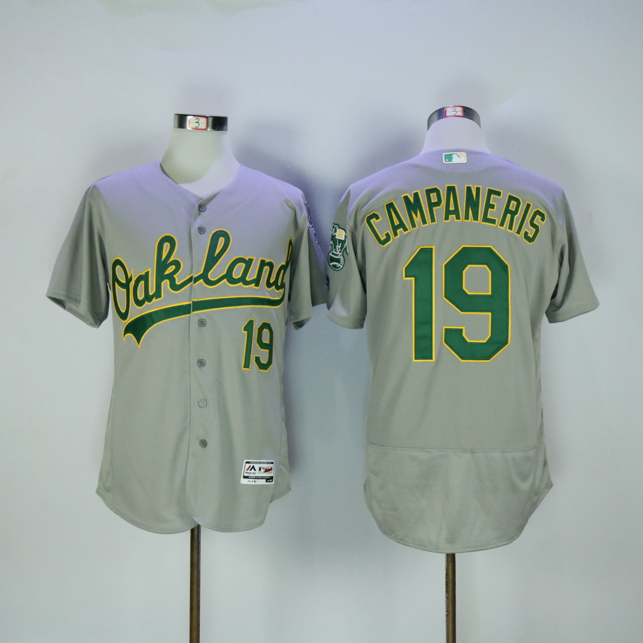 Oakland Athletics #19 Bert Campaneris Athletics 19 Gray Elite Edition Style 1 Baseball Jersey baseball jersey product view 1