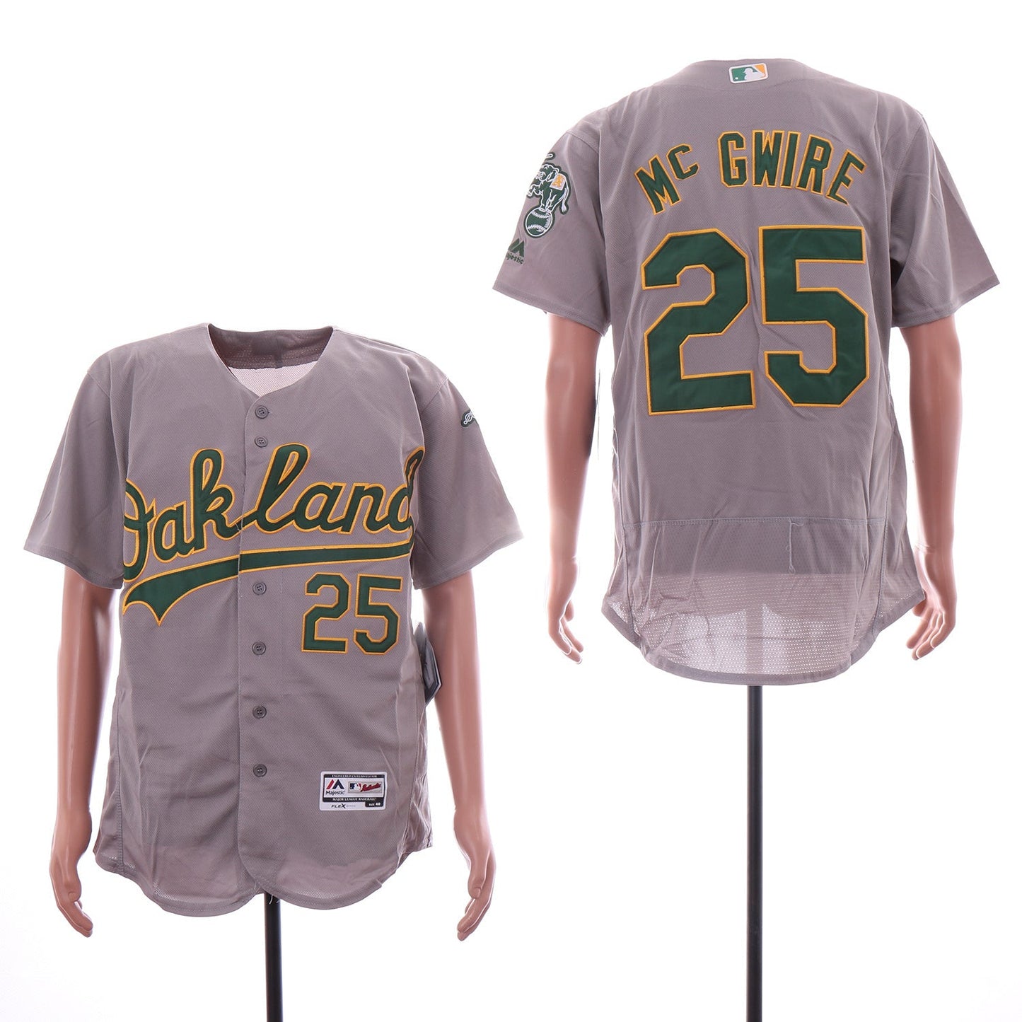 Oakland Athletics #25 Mark McGwire Style 12 Baseball Jersey baseball jersey product view 1