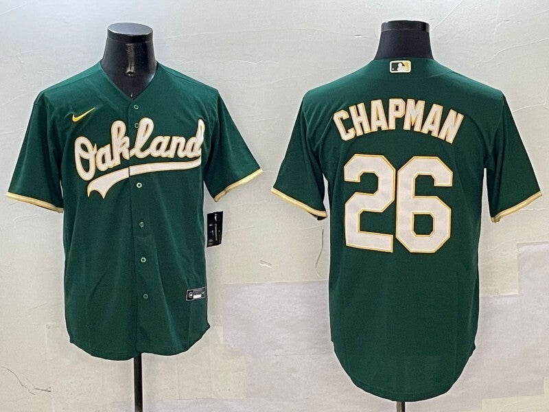 Oakland Athletics #26 Matt Chapman Athletics Adult Baseball Jersey baseball jersey product view 1