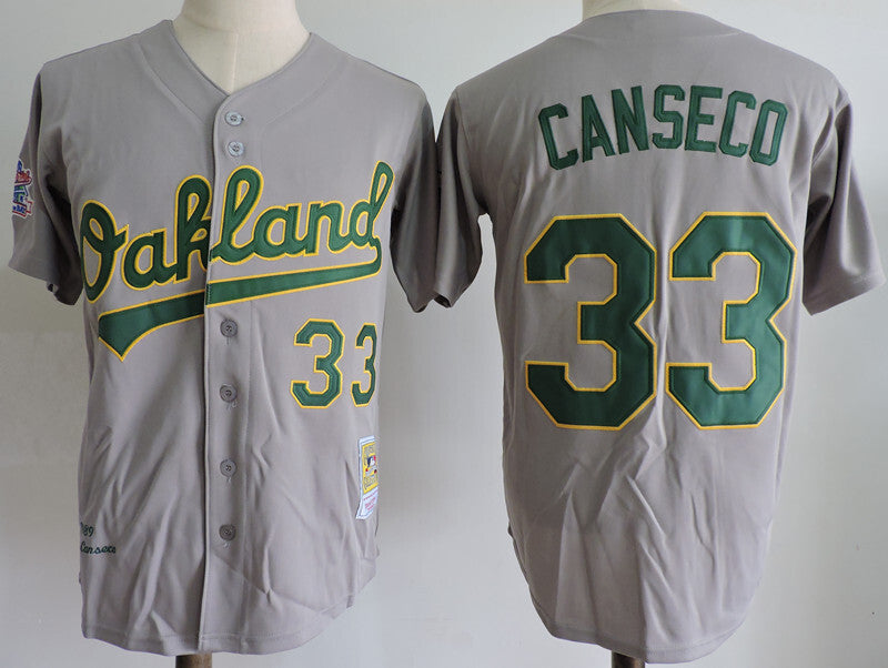 Oakland Athletics #33 Style 1 Baseball Jersey baseball jersey product view 1