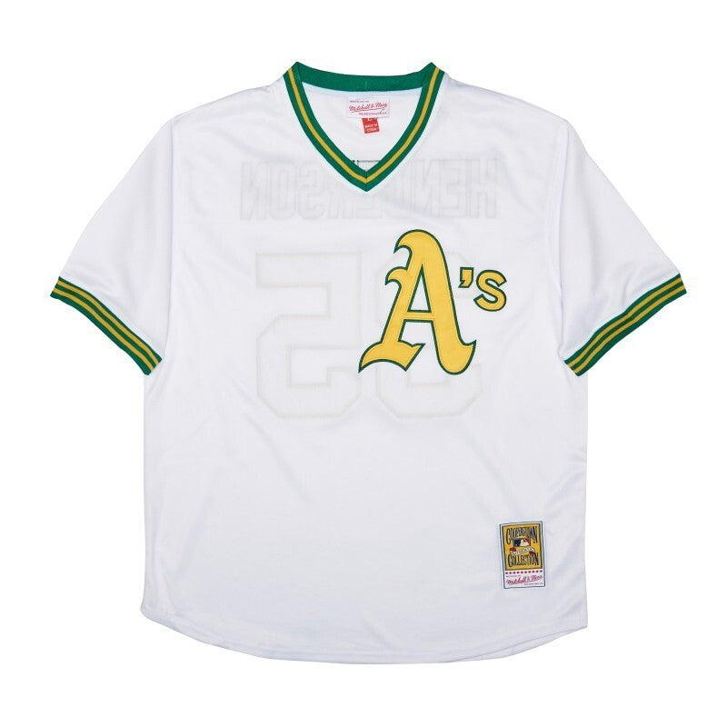 Oakland Athletics #35 Rickey Henderson Style 2 Baseball Jersey baseball jersey product view 1