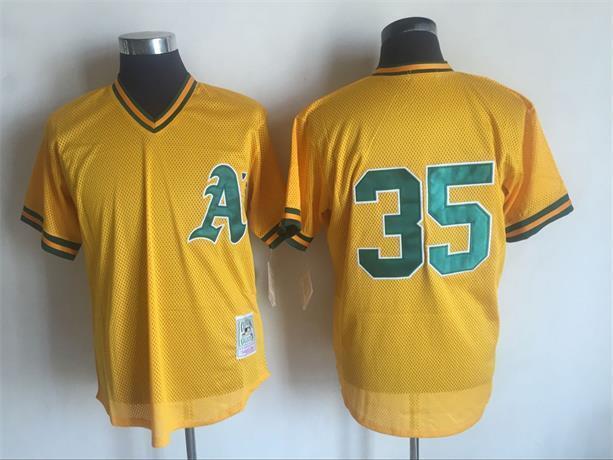 Oakland Athletics #35 Rickey Henderson Style 5 Baseball Jersey baseball jersey product view 1