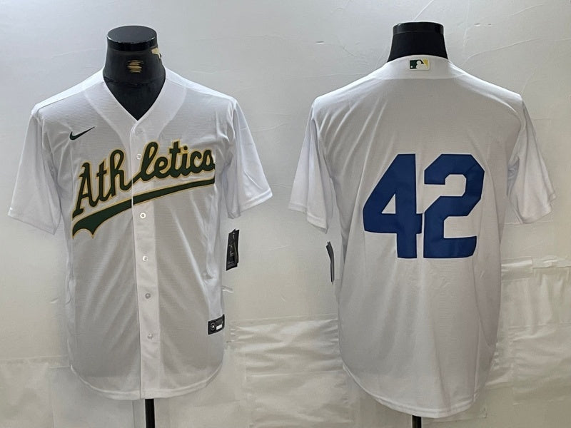 Oakland Athletics #42 Fan Edition Baseball Jersey baseball jersey product view 1