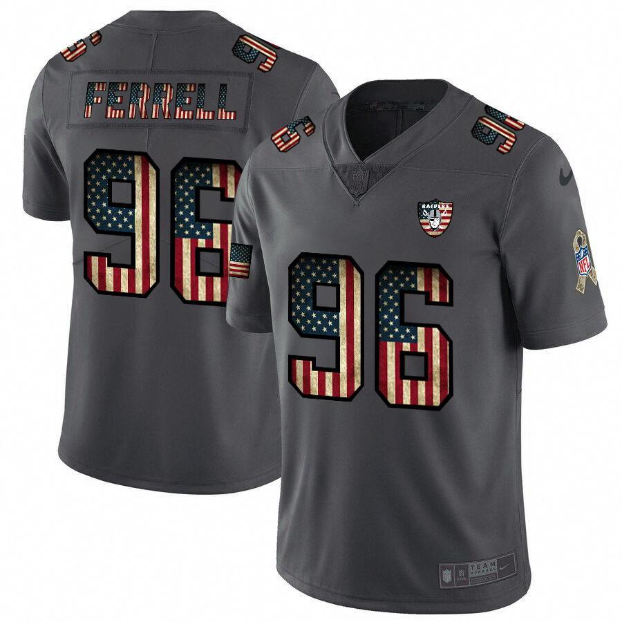 Oakland Raiders Style 3 Football Jersey football jersey product view 1