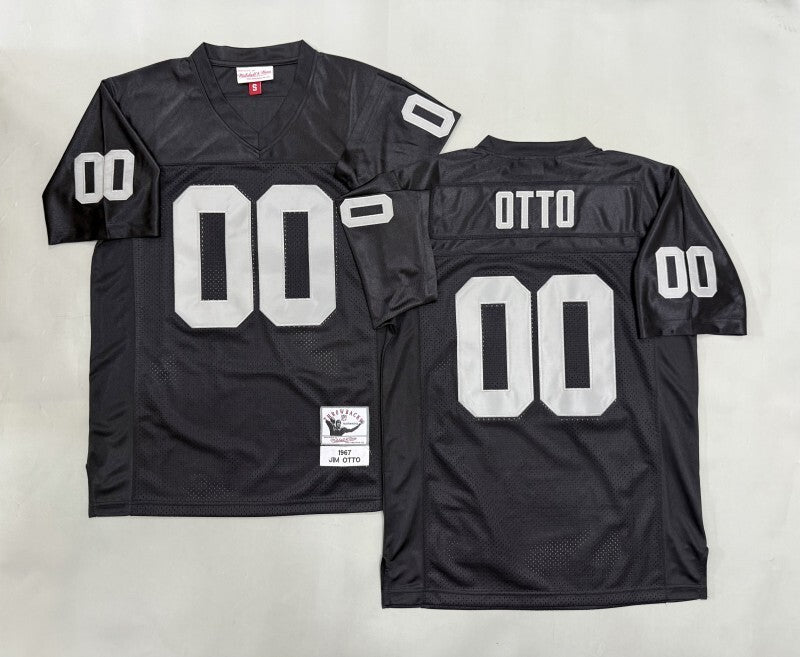 Oakland Raiders #00 Jim Otto Los Angeles Raiders Football Jersey football jersey product view 1