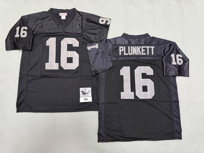 Oakland Raiders #16 Jim Plunkett Los Angeles Raiders Style 1 Football Jersey football jersey product view 1