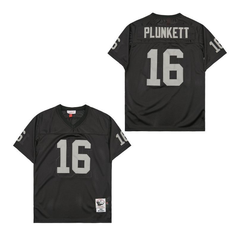 Oakland Raiders #16 Jim Plunkett Style 3 Football Jersey football jersey product view 1