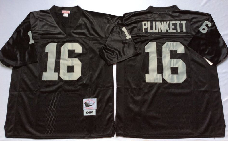 Oakland Raiders #16 Jim Plunkett Throwback Style 3 Football Jersey football jersey product view 1