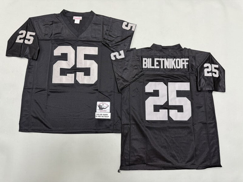 Oakland Raiders #25 Fred Biletnikoff Los Angeles Raiders Style 2 Football Jersey football jersey product view 1