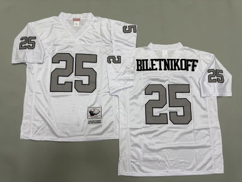 Oakland Raiders #25 Fred Biletnikoff Los Angeles Raiders Style 3 Football Jersey football jersey product view 1