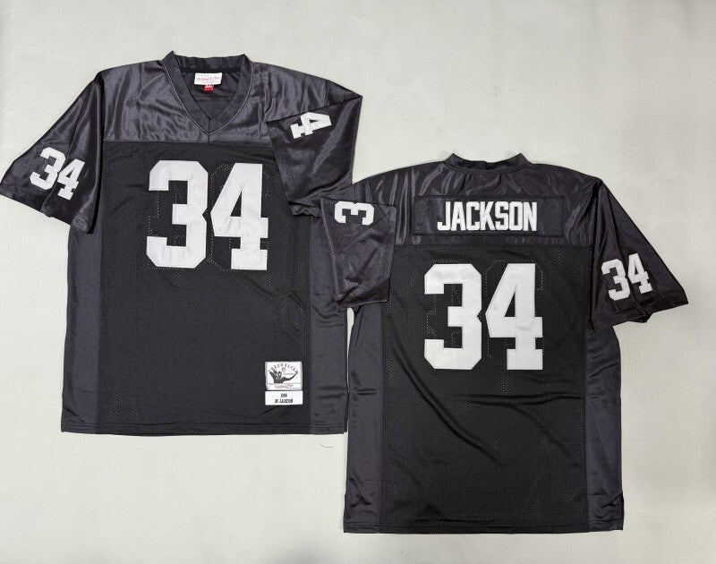 Oakland Raiders #34 Bo Jackson Los Angeles Raiders Style 3 Football Jersey football jersey product view 1