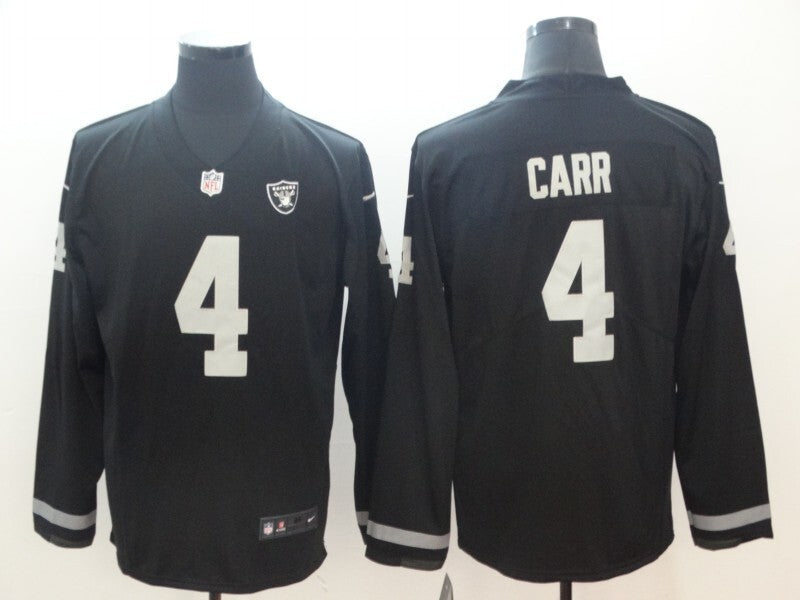 Oakland Raiders #4 Derek Carr Football Jersey football jersey product view 1