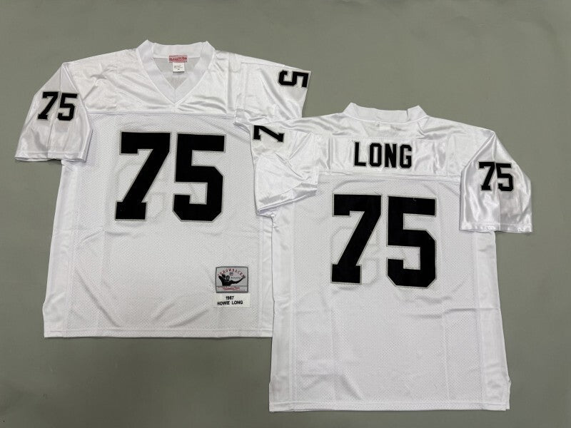 Oakland Raiders #75 Howie Long Los Angeles Raiders Style 3 Football Jersey football jersey product view 1
