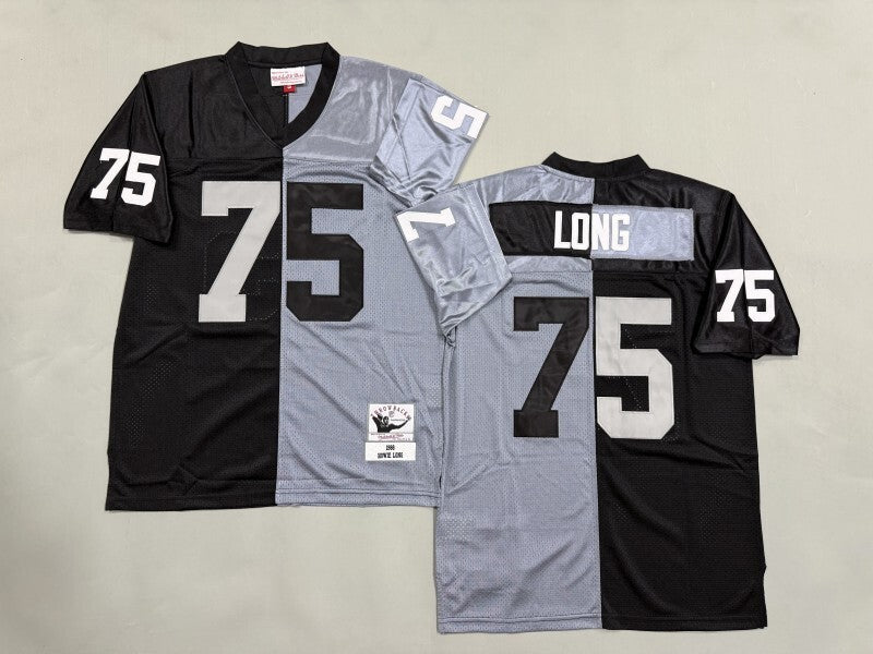 Oakland Raiders #75 Howie Long Los Angeles Raiders Style 4 Football Jersey football jersey product view 1