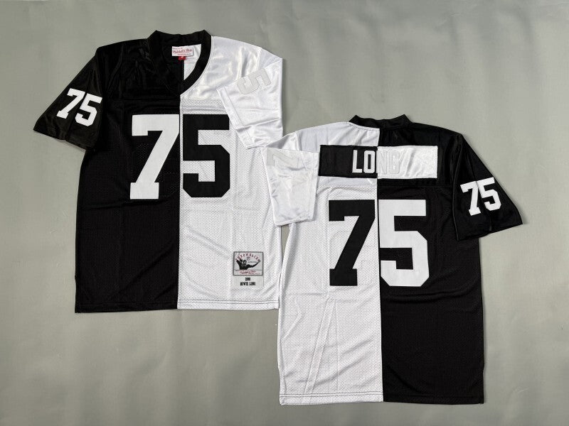 Oakland Raiders #75 Howie Long Los Angeles Raiders Style 5 Football Jersey football jersey product view 1